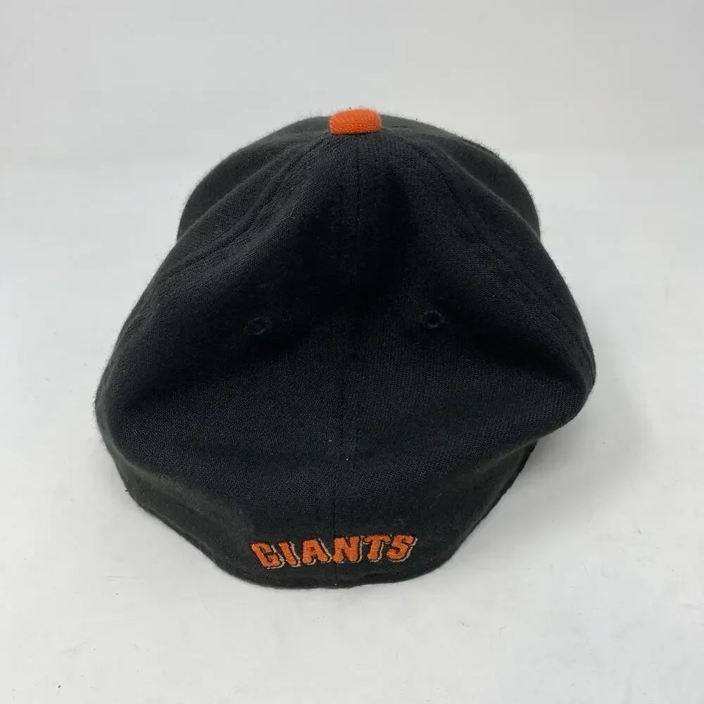 San Francisco Giants Hat New Era Youth Sz 39Thirty Flex Stretch Fitted MLB Black